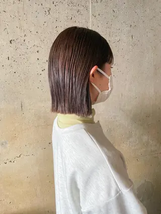 ショート カラー パーマ/レイヤー 岩山丈一郎のヘアスタイル