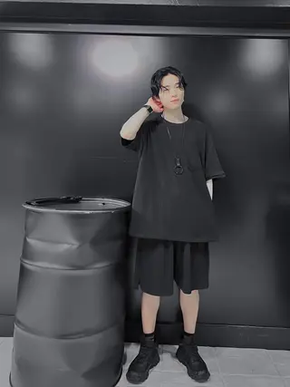 ミディアム パーマ メンズ メンズサロン【owl 心斎橋】難波/アメ村のヘアスタイル