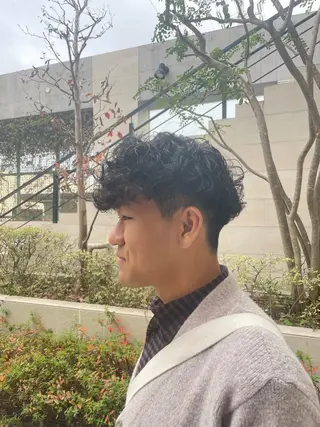 パーマ メンズ 辻野 光希のヘアスタイル