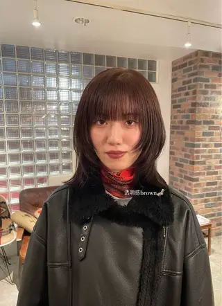 ミディアム カラー ヘアアレンジ MARIO HAIR DESIGN所属・ブリーチ/艶髪矯正 🌒Ameriのヘアスタイル