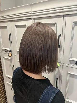 ミディアム カラー 長瀬 友唯のヘアスタイル