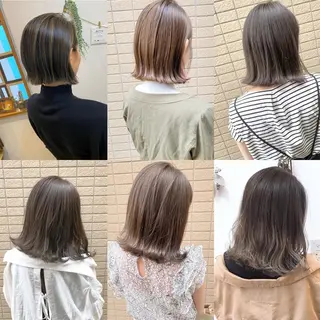 ミディアム ショート、ボブ シマダマサトのヘアスタイル