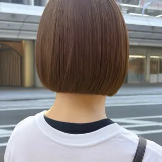 ショート カラー nui所属・清水優/ボブ/ レイヤー/髪質改善のヘアスタイル