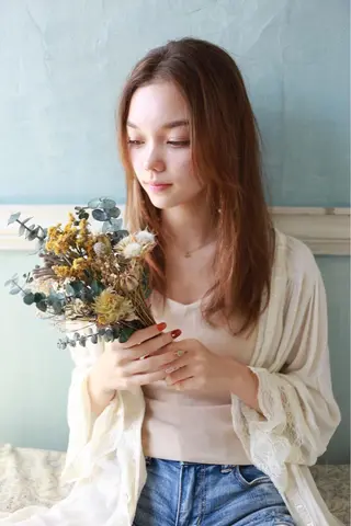 ロング 似合わせ艶髪カラー ❤️ハダユミのヘアスタイル