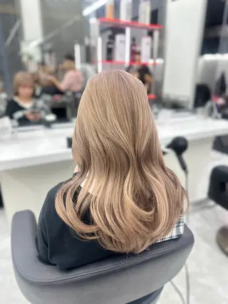 ロング カラー パーマ ヘアアレンジ メンズ キッズ ♥️韓国ヘア レイヤー♥️ゆりのヘアスタイル