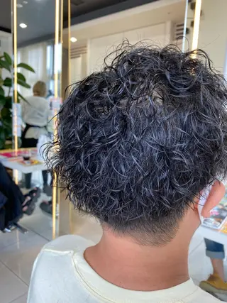 ショート パーマ メンズ メンズサロン/戸塚駅 東口3分/冨田大輝のヘアスタイル