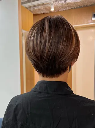 ショート カラー 透明感カラー/ イルミナカラーヒロキのヘアスタイル