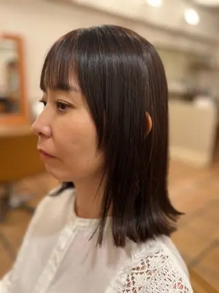 ミディアム カラー d'ici所属・d’ici六本木 佐藤彩のヘアスタイル