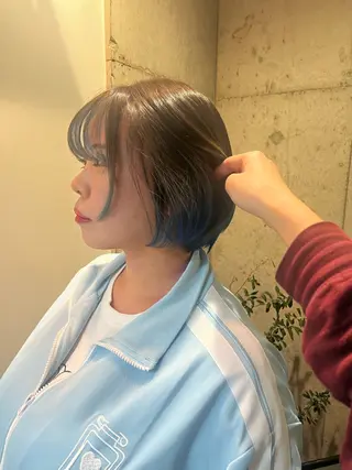 ミディアム カラー 🎵ぷる艶ハイトーン 柔らかヘア🍅まあやのヘアスタイル