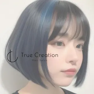 ミディアム 🦄コグレケンタピ ンクカラー🎨パーマのヘアスタイル
