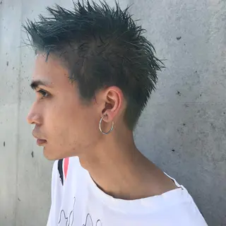 ショート カラー メンズ 住本 大明のヘアスタイル