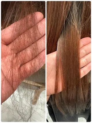 セミロング 満足度⭕️縮毛矯正師 谷口にお任せを👍のヘアスタイル