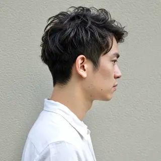 ショート カラー パーマ メンズ 🎸メンズ/パーマ/ ショート🎸工藤達哉のヘアスタイル