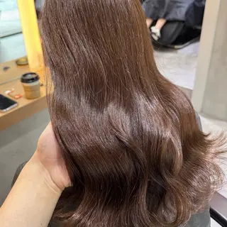 ロング カラー ヘアアレンジ ブリーチなしカラー /ベージュ/安形翔のヘアスタイル