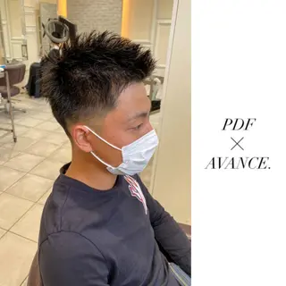 ショート メンズ AVANCE.難波 店長 松元のヘアスタイル