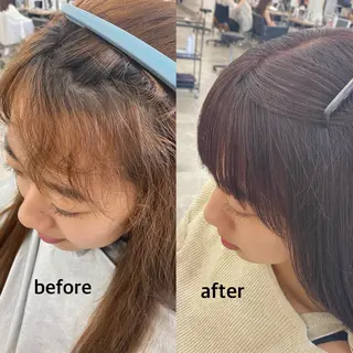 ミディアム パーマ レイヤー/ボブ/透明 感カラー/nayuのヘアスタイル