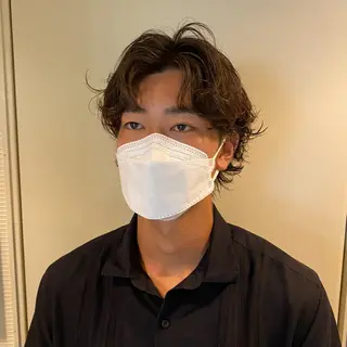 ショート メンズ Aust hair Stella新宿所属・Yuki☺︎パーマ レイヤーカットウルフのヘアスタイル