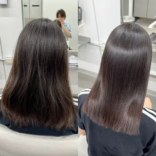 セミロング "美髪"縮毛矯正/ 髪質改善/佐野友尉のヘアスタイル