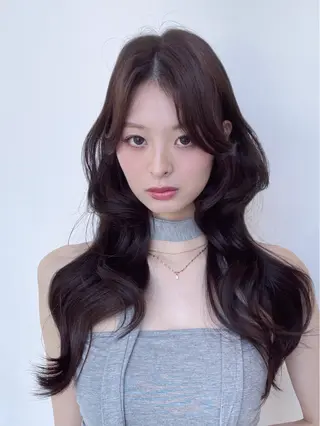 セミロング 顔周り特化/ 韓国ヘア/TAKUのヘアスタイル