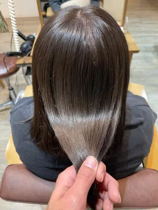 ミディアム カラー 巻ける縮毛矯正✨ 木下晴一朗✨のヘアスタイル