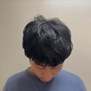 ショート パーマ メンズ サノ アオイのヘアスタイル