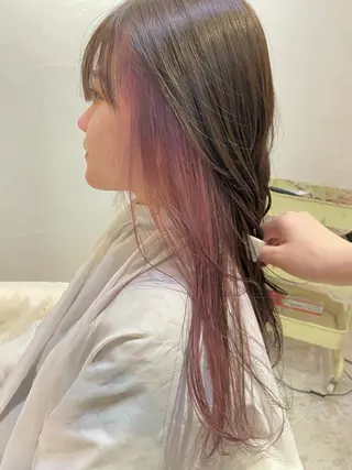 ロング カラー ヘアアレンジ Design Color🐰アユミのヘアスタイル