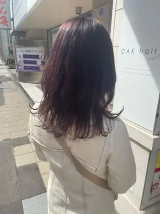 ミディアム rina／ベージュ ワンホン/韓国ヘアのヘアスタイル