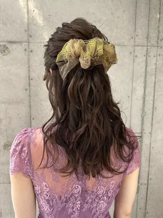 ロング ヘアアレンジ 女性に人気♪ はやしほのかのヘアスタイル