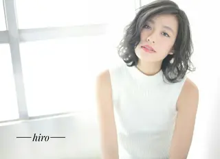 ミディアム セミロング カラー パーマ Roid 代表✨HIROのヘアスタイル