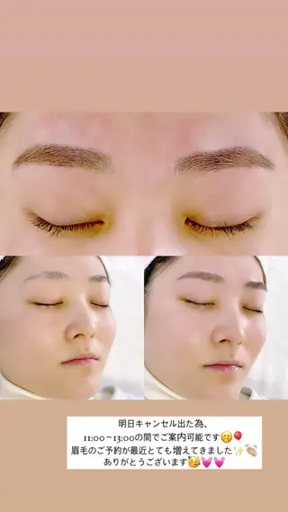 アイブロウ 名古屋/伏見/栄 Luna Babyのマツエク・マツパデザイン