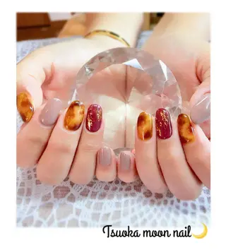 ネイル 🌙都岡 ムーンネイルのネイルデザイン
