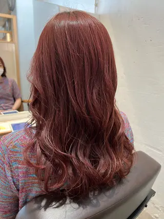 セミロング カラー Ka naのヘアスタイル