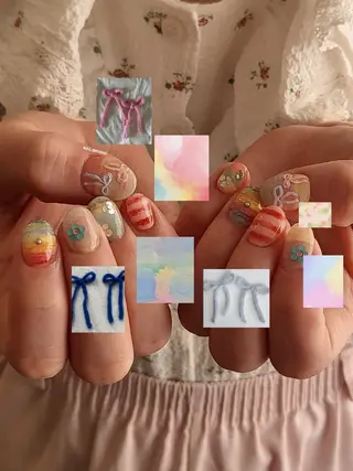 ネイル 3dパーツ/流行り 👧shushu❤️のネイルデザイン