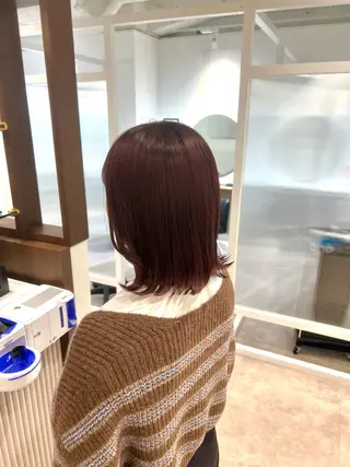ミディアム Eleanor 池袋 ミカのヘアスタイル