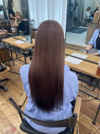 ミディアム ブリーチカラー/ 細川はるかのヘアスタイル