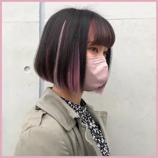 ロング カラー ヘアアレンジ 八巻 晴香のヘアスタイル