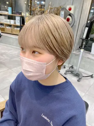 ショート カラー ブリーチ/髪質改善 🍊店長MASAKiのヘアスタイル