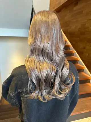 ロング Null 表参道所属・岩下昂世/ ハイトーン/デザインのヘアスタイル