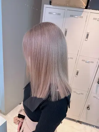 ロング カラー ハイトーン/韓国 レイヤー/るか🎀のヘアスタイル