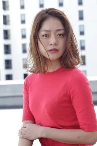 ミディアム カラー ボブ/大人ヘア k-two濱田のヘアスタイル