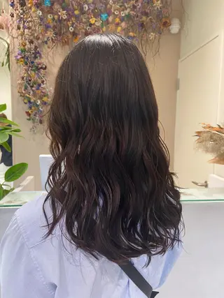 セミロング ボブ/インナーカラー /眉毛/Miyuのヘアスタイル