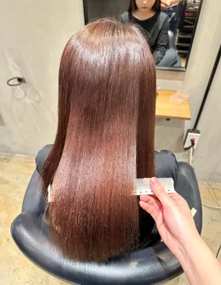 ロング あゆみ︎︎✮／ 暖色カラー／博多のヘアスタイル