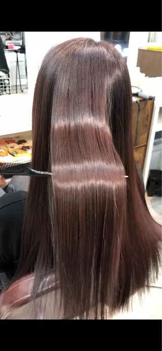 ロング カラー 韓国ヘア🤍髪質改善 🇰🇷AKANEのヘアスタイル