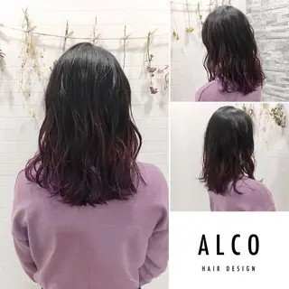 ミディアム カラー ワタイショウタ 髪質改善✨眉毛サロンのヘアスタイル