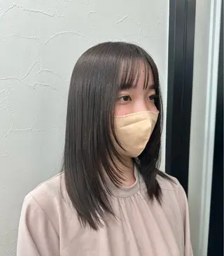 セミロング カラー 髪質改善/レイヤー/ 艶髪🎀ayaneのヘアスタイル