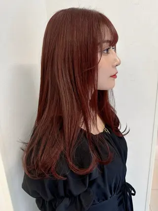 ロング カラー 汐見 悠佑のヘアスタイル