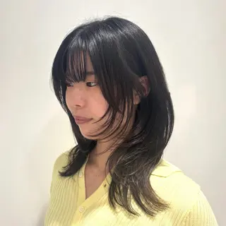 セミロング 艶カラー/アレンジ 田上素直のヘアスタイル