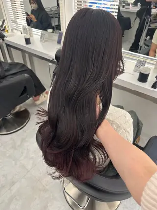 ロング カラー パーマ ヘアアレンジ メンズ キッズ ♥️韓国ヘア レイヤー♥️ゆりのヘアスタイル