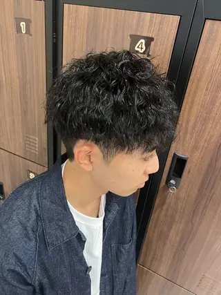 ショート パーマ メンズ KEN 🌟のヘアスタイル
