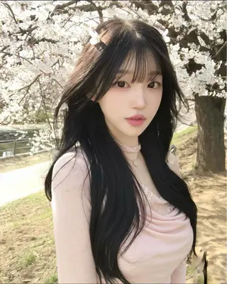 ロング カラー パーマ ヘアアレンジ メンズ キッズ 上品＆韓国風 🥀海心🥀のヘアスタイル